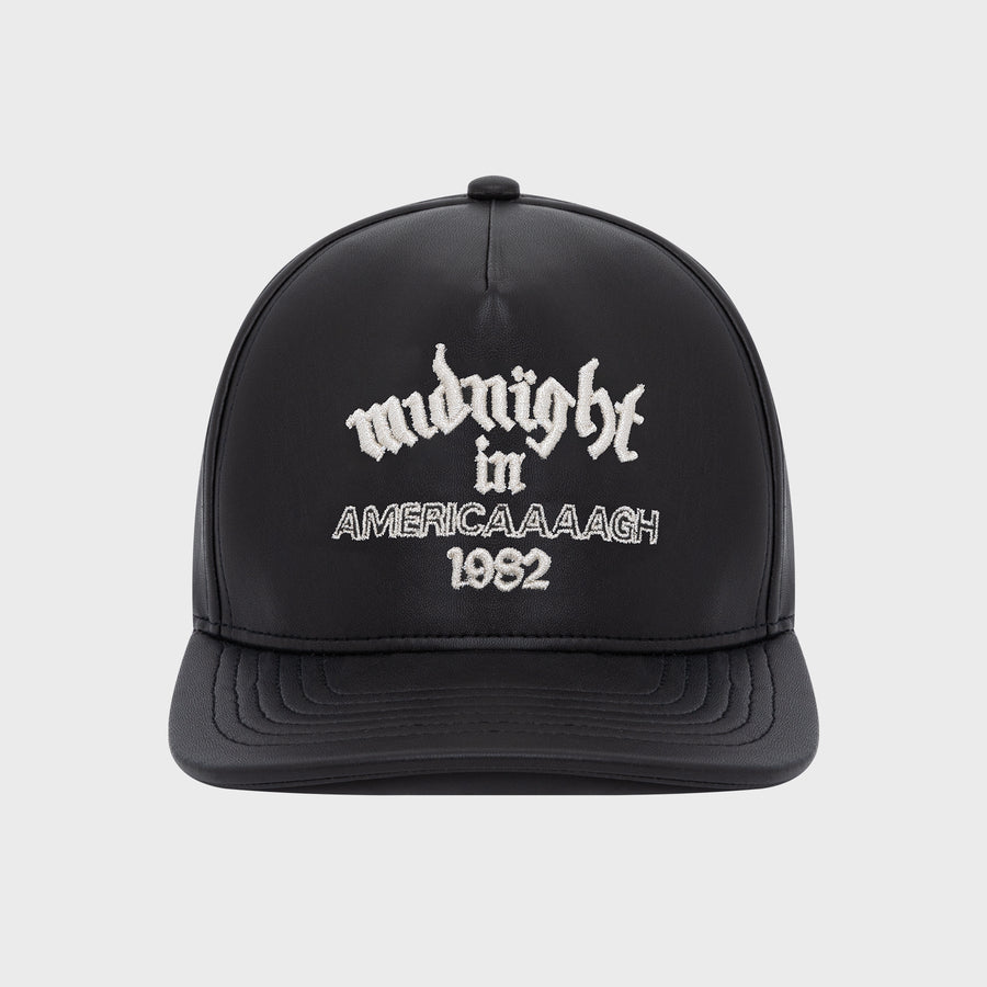 Americaaaagh Faux Leather Snapback